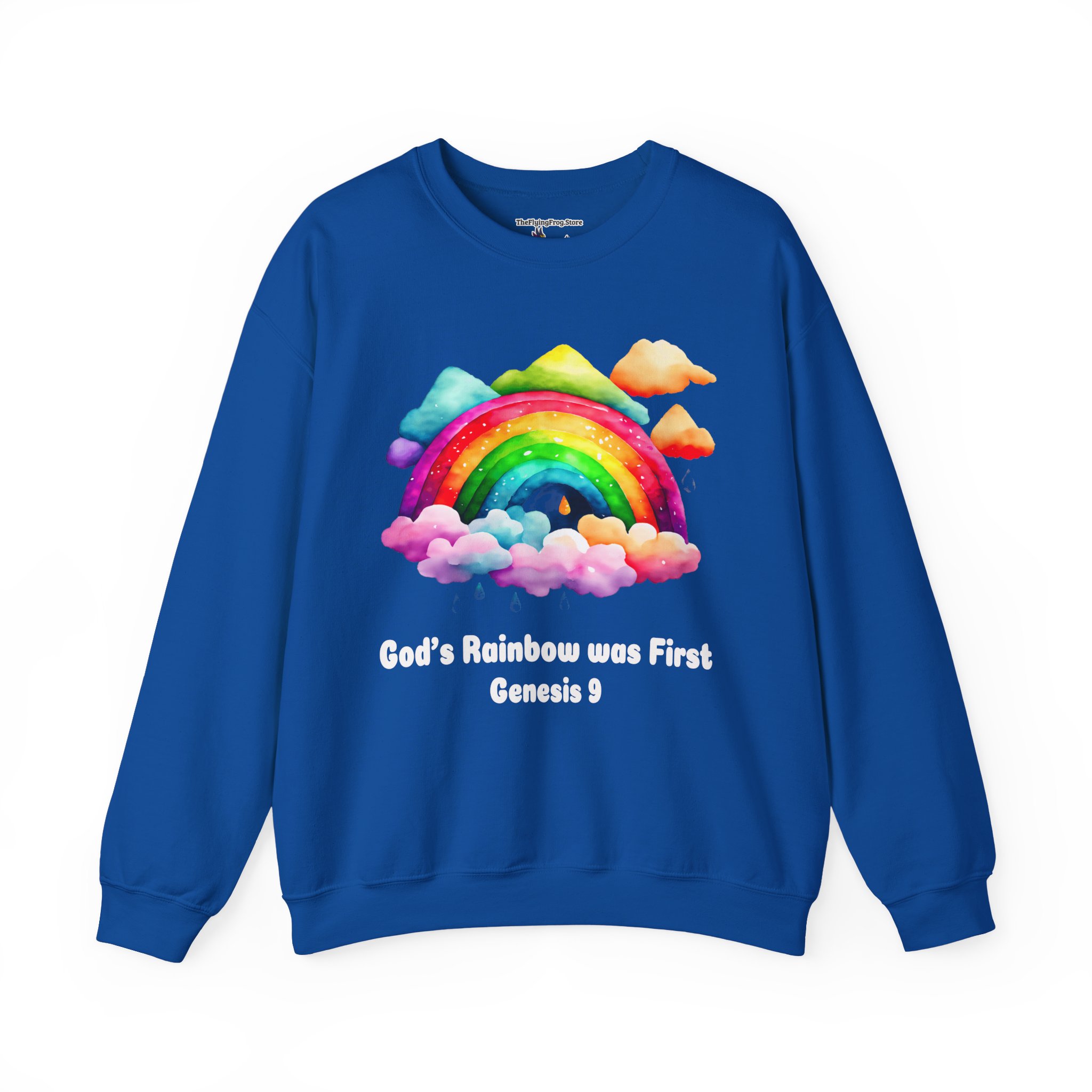 God's Rainbow was First Sweatshirt in Royal Blue