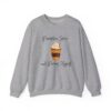 Pumpkin Spice and Pacing Myself Sweatshirt in Sport Gray