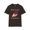 Kindness is a Seed - Be a Seed Spreader Short Sleeve T-Shirt in Dark Chocolate, front view