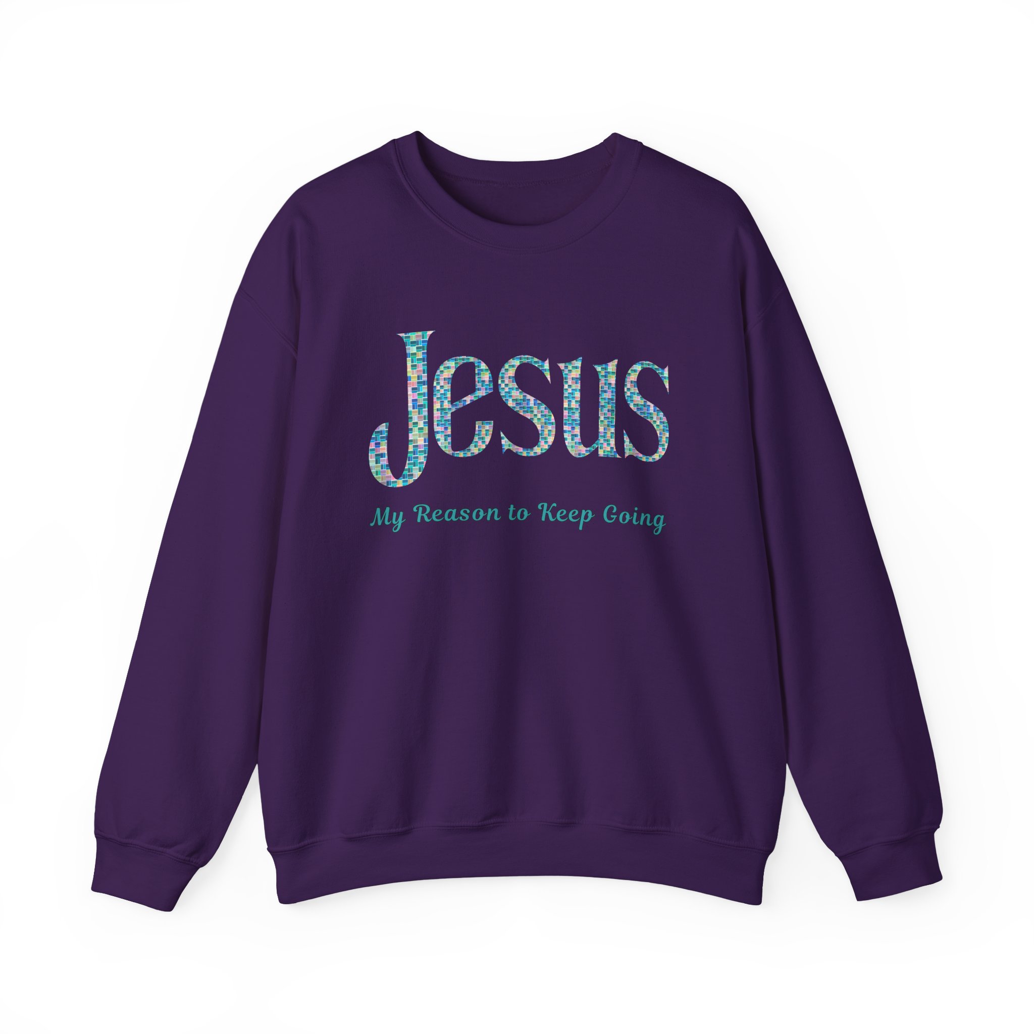 Jesus - My Reason to Keep Going Sweatshirt in Purple
