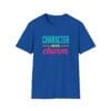 Character over Charm Short Sleeve T-shirt in Royal Blue, front view