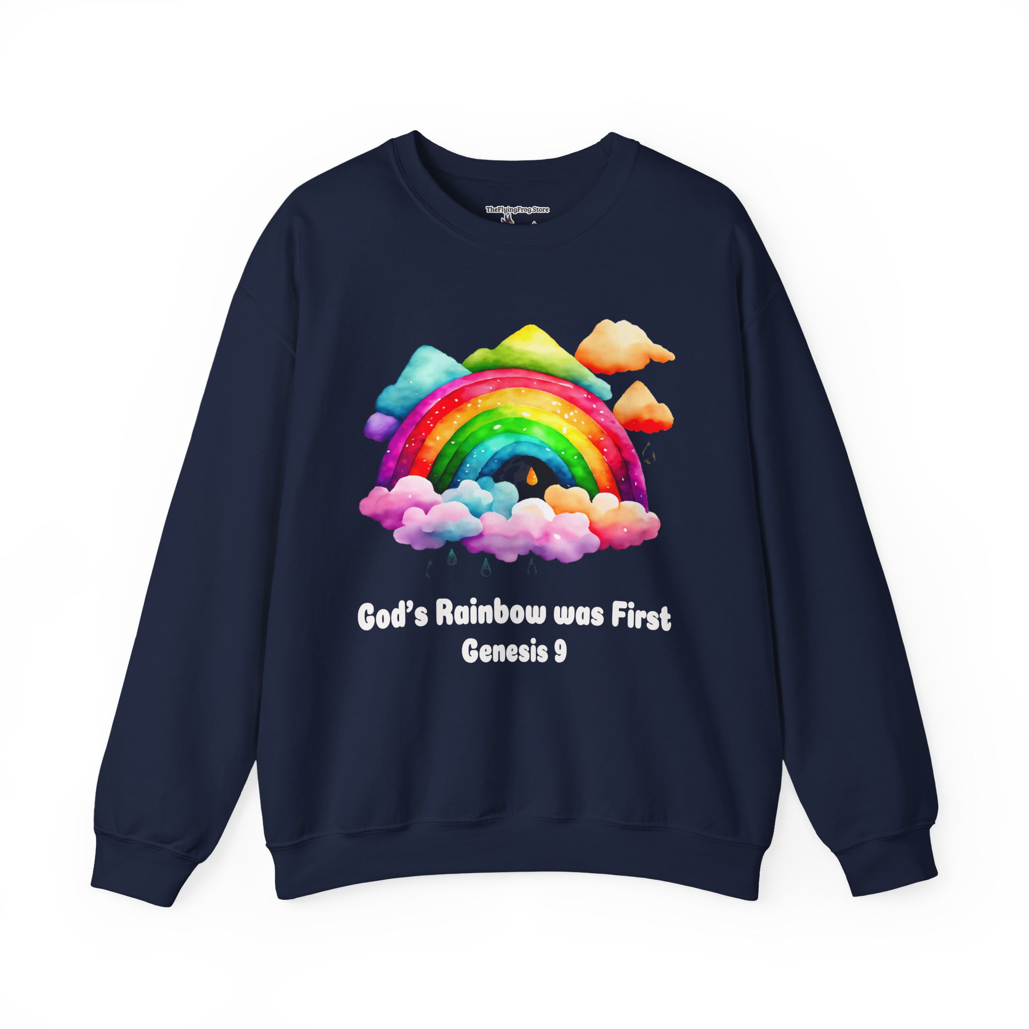 God's Rainbow was First Sweatshirt in Navy Blue