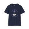 True Gratitude Grows...Hard Places Short Sleeve T-shirt in Navy Blue, front view