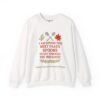 Dipping Into Next Year's Spoons Holiday Sweatshirt in White