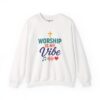 Worship Is My Vibe Sweatshirt in White