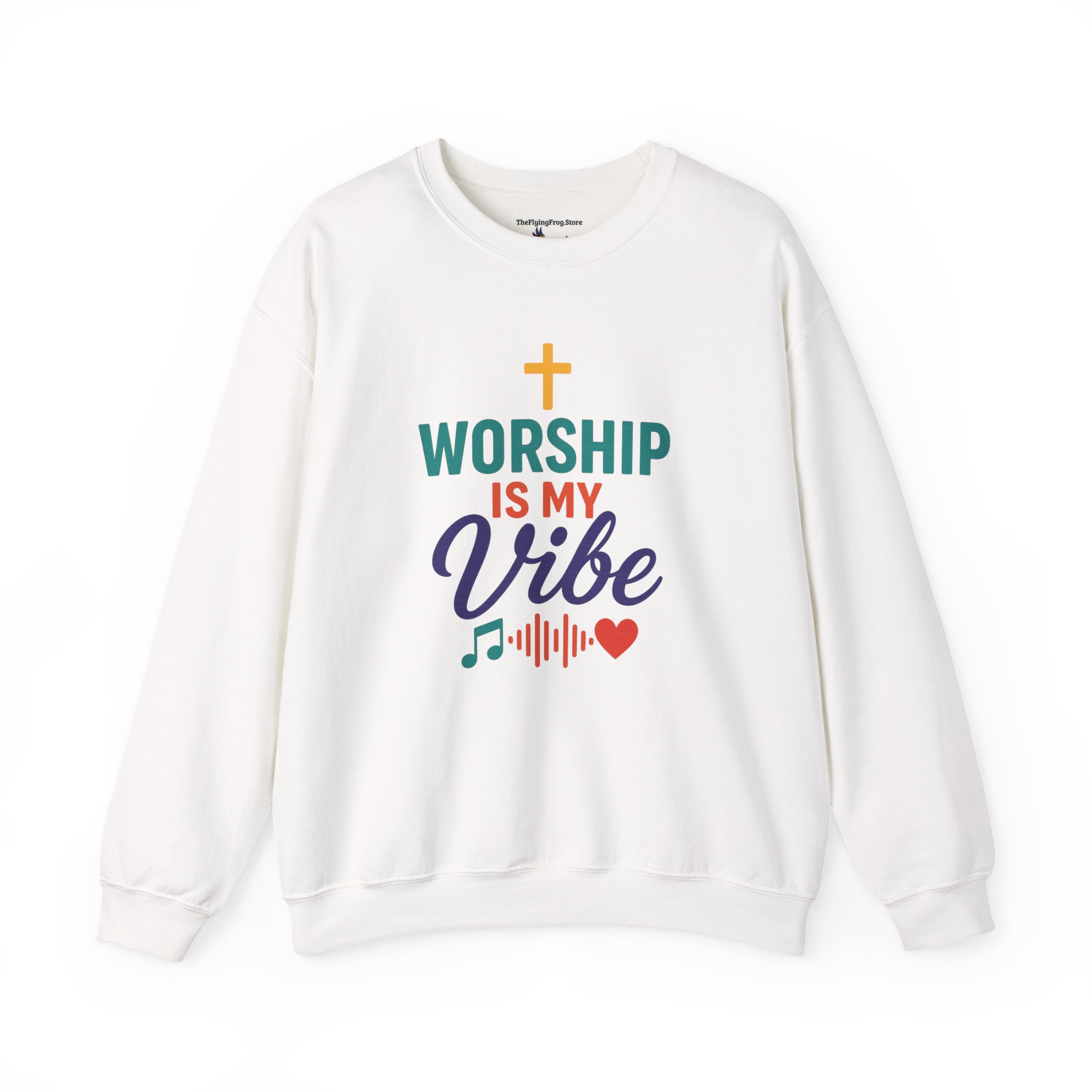 Worship Is My Vibe Sweatshirt in White