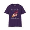 Kindness is a Seed - Be a Seed Spreader Short Sleeve T-Shirt in Purple, front view