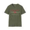 Deck the Halls with Extra Naps Short Sleeve T-shirt in Military Green, front view