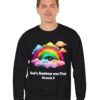 God's Rainbow was First Sweatshirt in Black on male model