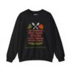 Dipping Into Next Year's Spoons Holiday Sweatshirt in Black