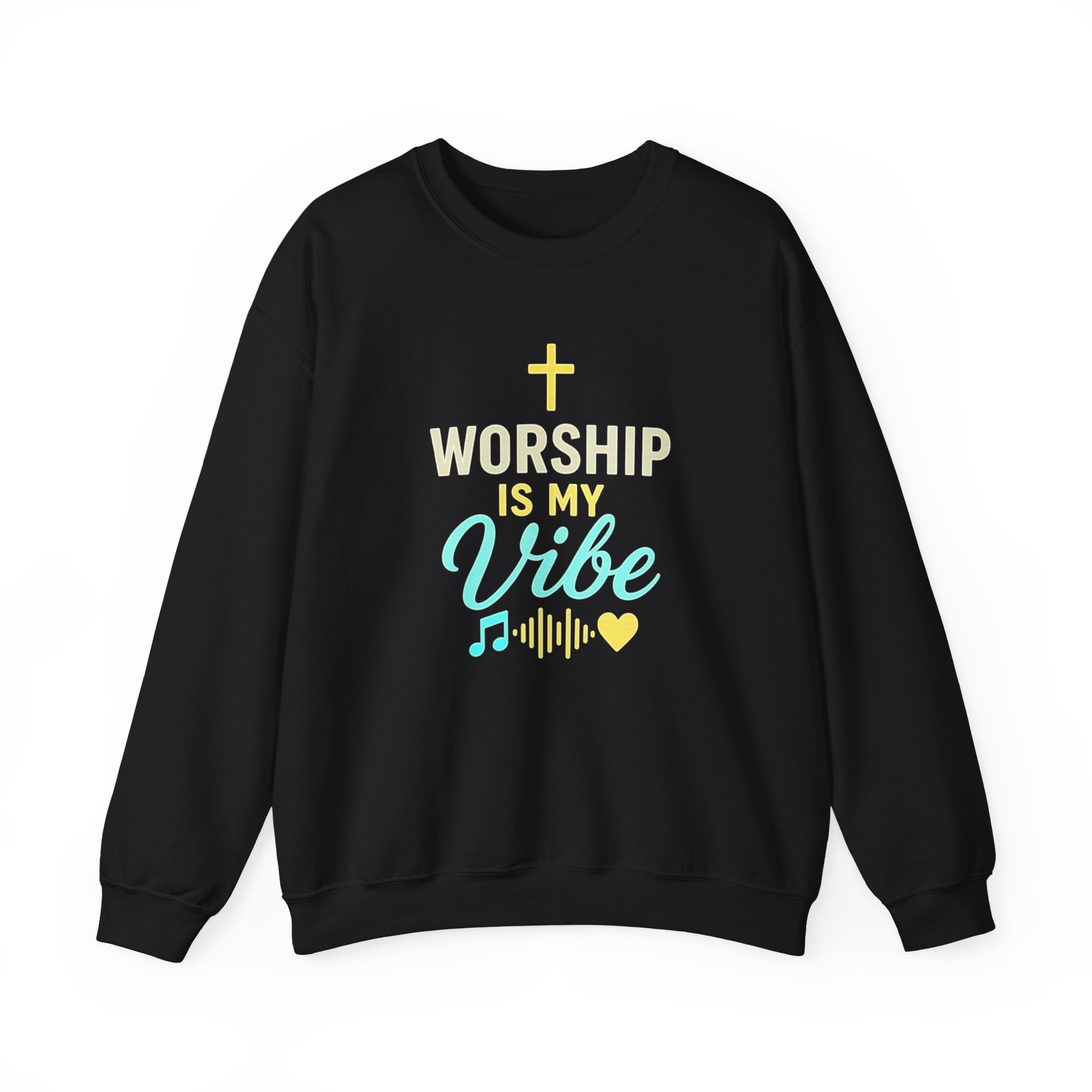 Worship Is My Vibe Sweatshirt in Black