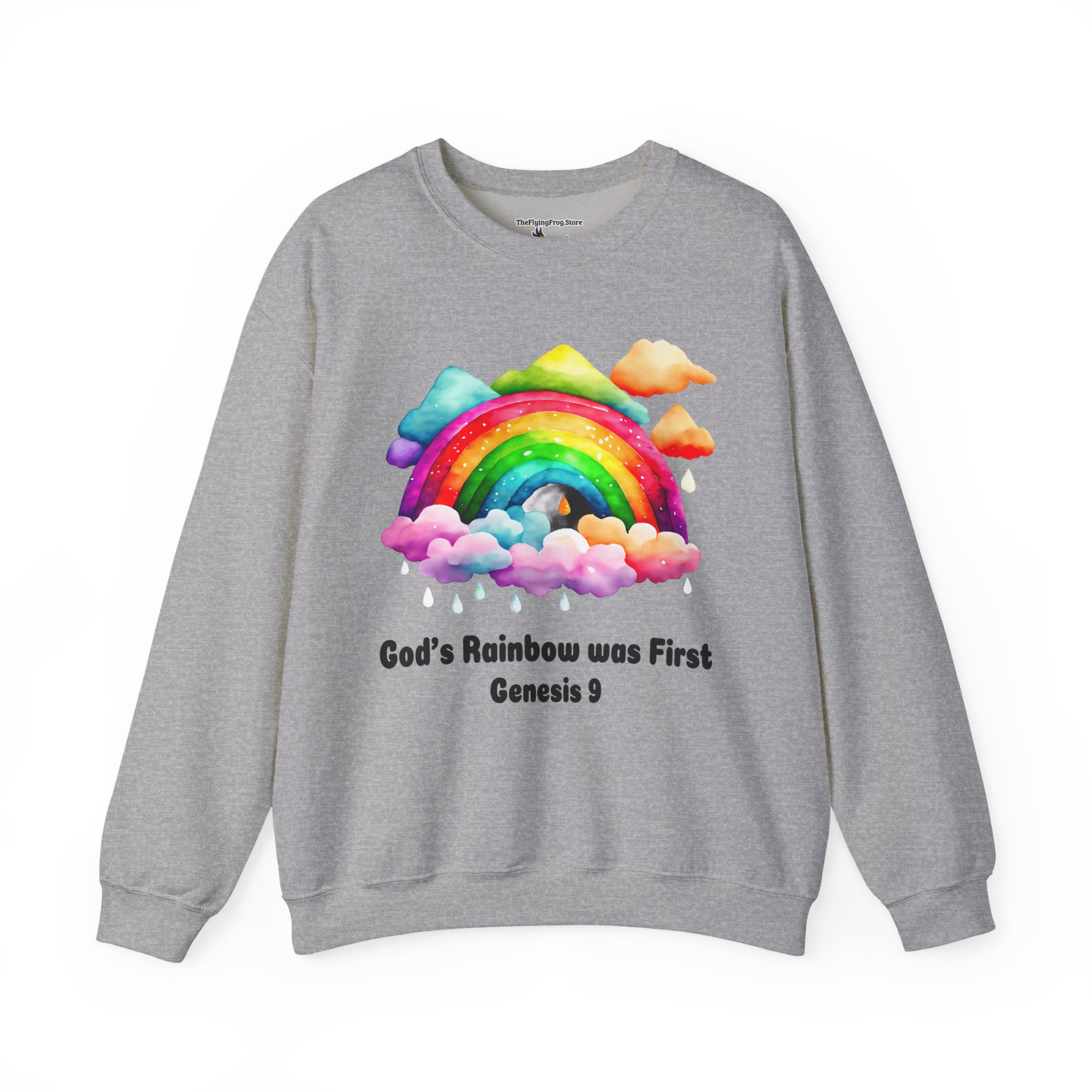 God's Rainbow was First Sweatshirt in Sport Gray