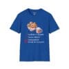 Cookies Cocoa Compassion Short Sleeve T-Shirt, Royal Blue, front view