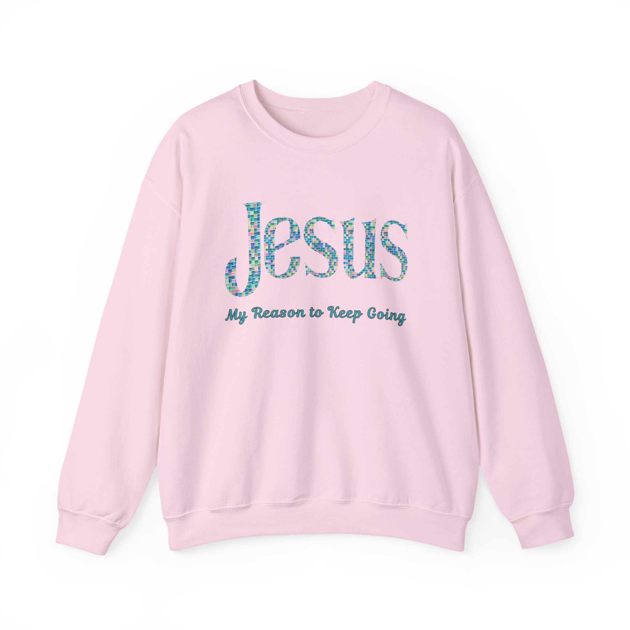 Jesus - My Reason to Keep Going Sweatshirt in Light Pink