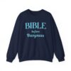 Bible before Busyness Sweatshirt in in Navy Blue