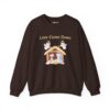 Love Came Down Nativity Sweatshirt in Dark Chocolate
