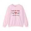 Deck the Halls with Extra Naps Sweatshirt in Light Pink