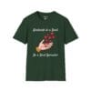 Kindness is a Seed - Be a Seed Spreader Short Sleeve T-Shirt in Forest Green, front view