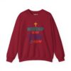 Worship Is My Vibe Sweatshirt in Cardinal Red