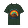 God Owns The Rainbow Noah's Ark short Sleeve T-shirt in Forest Green