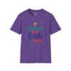 Worship Is My Vibe Short Sleeve T-shirt in Heather Purple, front view