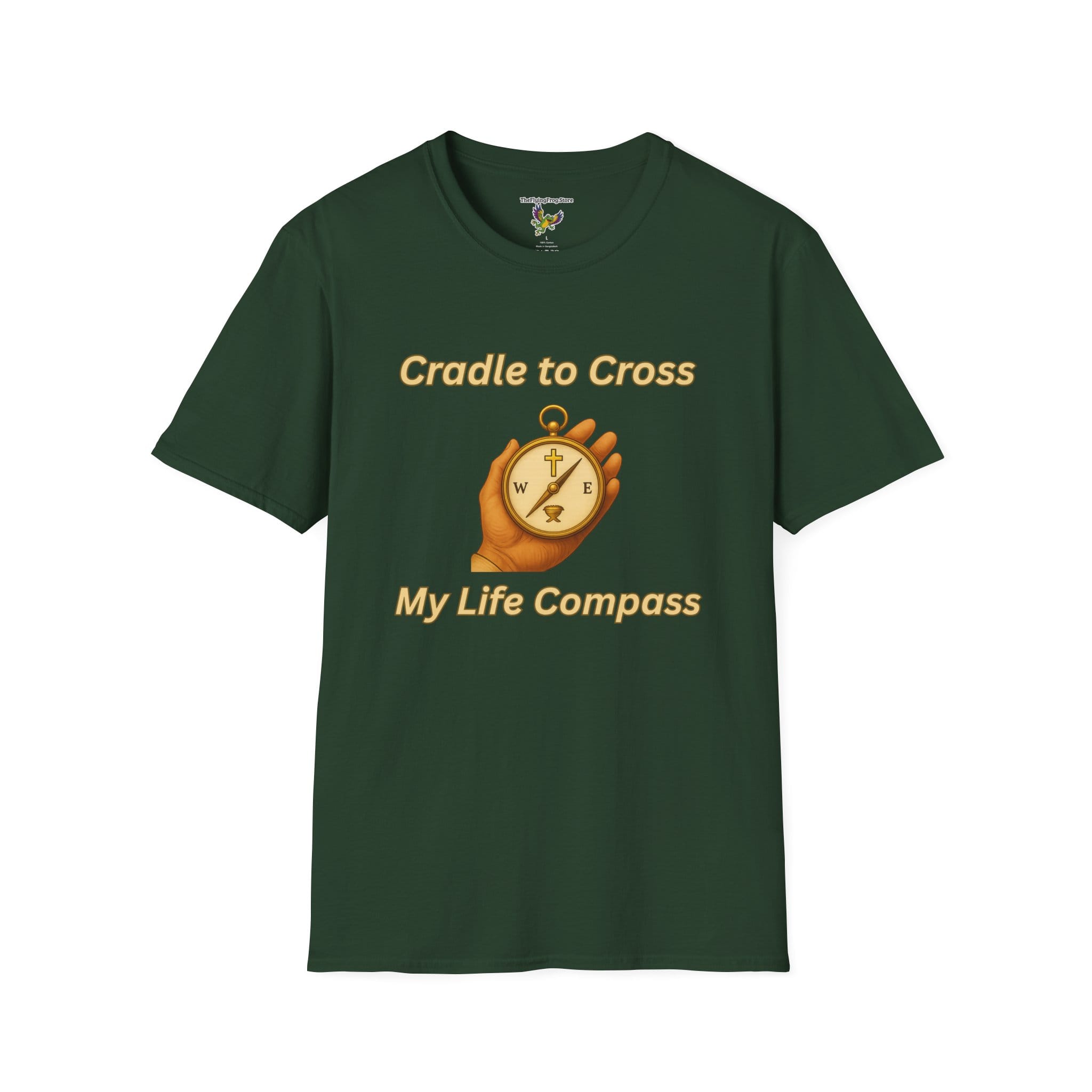 Cradle to Cross - My Life Compass in Forest Green, front view