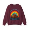 God Owns The Rainbow Noah's Ark Sweatshirt in Maroon