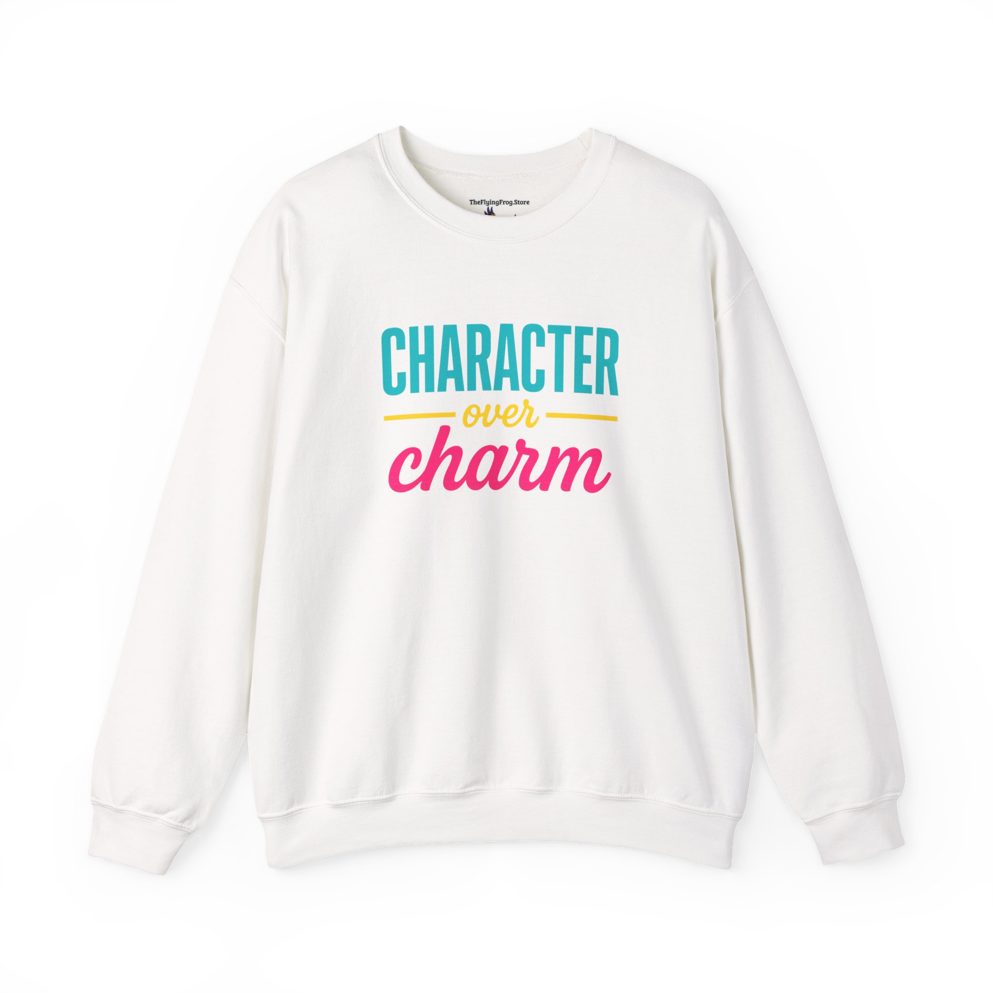 Character Over Charm Sweatshirt in White