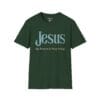 7114455476357067535_2048.jpeg Jesus: My Reason to Keep Going Short Sleeve T-shirt in Forest Green, front view