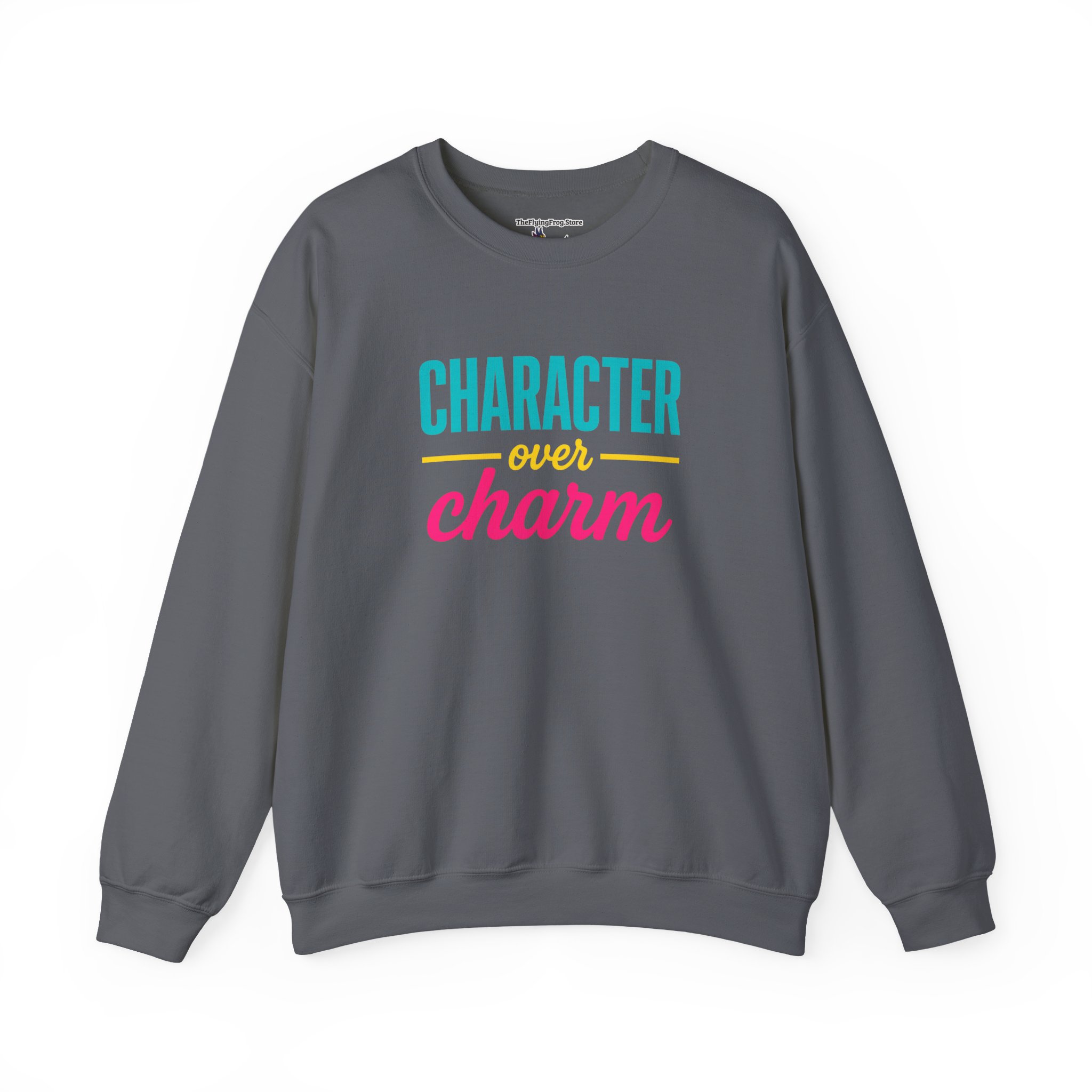 Character Over Charm Sweatshirt in Charcoal