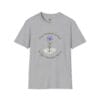 True Gratitude Grows...Hard Places Short Sleeve T-shirt in Sport Gray, front view