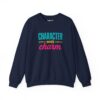 Character Over Charm Sweatshirt in Navy blue