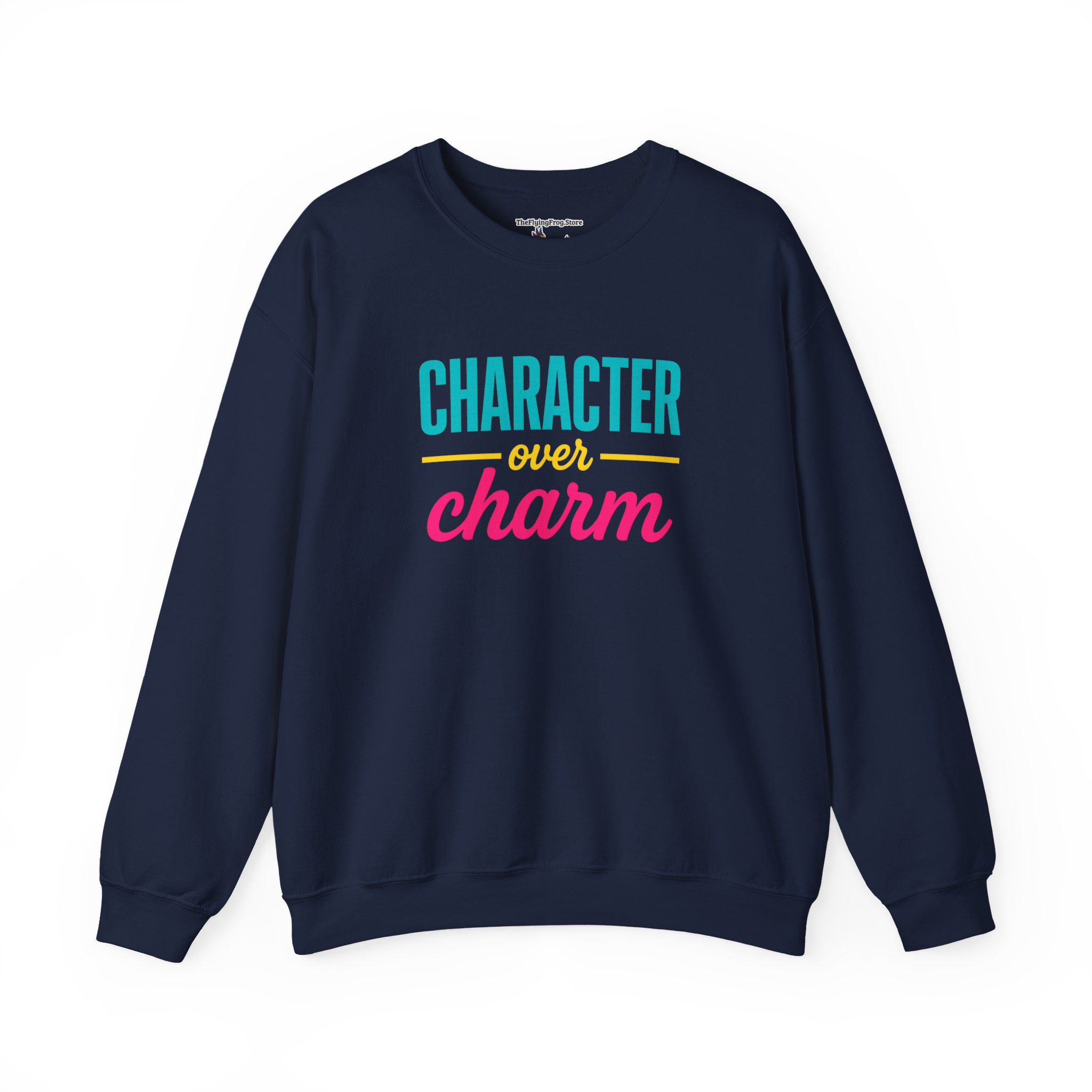 Character Over Charm Sweatshirt in Navy blue