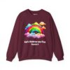 God's Rainbow was First Sweatshirt in Maroon