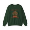 Fall Trees Show Us It is Okay to Let Go Sweatshirt in Military Green