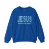 Jesus Warms My Heart Sweatshirt in Royal Blue