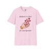 Kindness is a Seed - Be a Seed Spreader Short Sleeve T-Shirt in Light Pink, front view