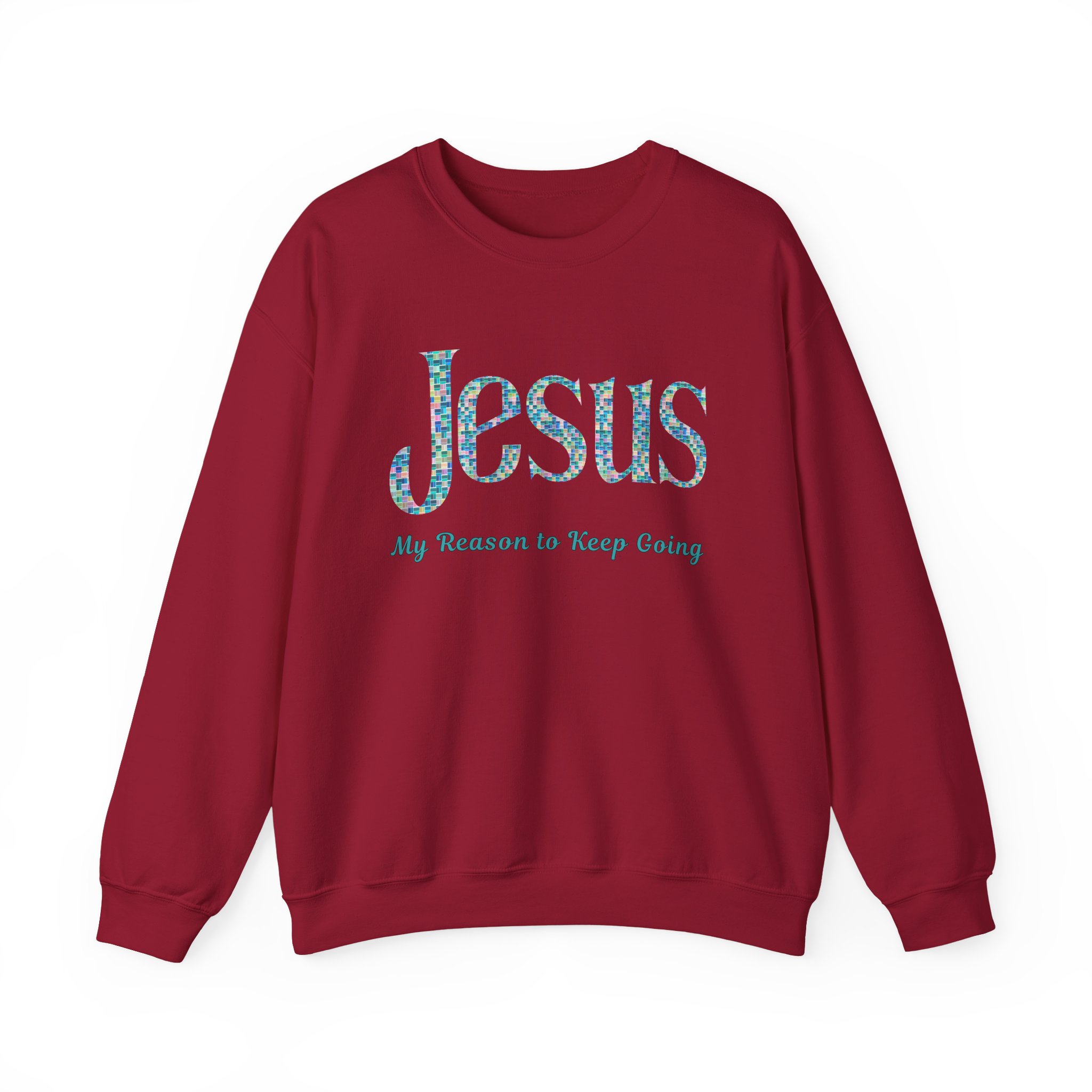 Jesus - My Reason to Keep Going Sweatshirt in Cardinal Red