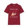 Kindness is a Seed - Be a Seed Spreader Short Sleeve T-Shirt in Cardinal Red, front view