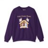 Love Came Down Nativity Sweatshirt in Purple