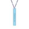 "I Choose Joy" Engraved Vertical Bar Necklace in Rainbow PVD finish