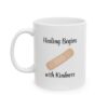 "Healing Begins with Kindness" Ceramic Mug left view