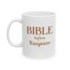 "Bible Before Busyness" Ceramic Mug Left view