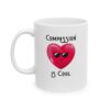"Compassion is Cool" Ceramic Mug left view