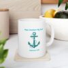 "Hope Anchors My Soul" Ceramic Mug on kitchen counter