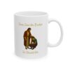 "Jesus Saw the Broken" (Woman) Ceramic Mug right view