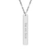 "You Are Seen" Engraved Vertical Bar Necklace in Stainless Steel