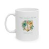 "Hope Anchors My Soul" Floral Ceramic Mug left view