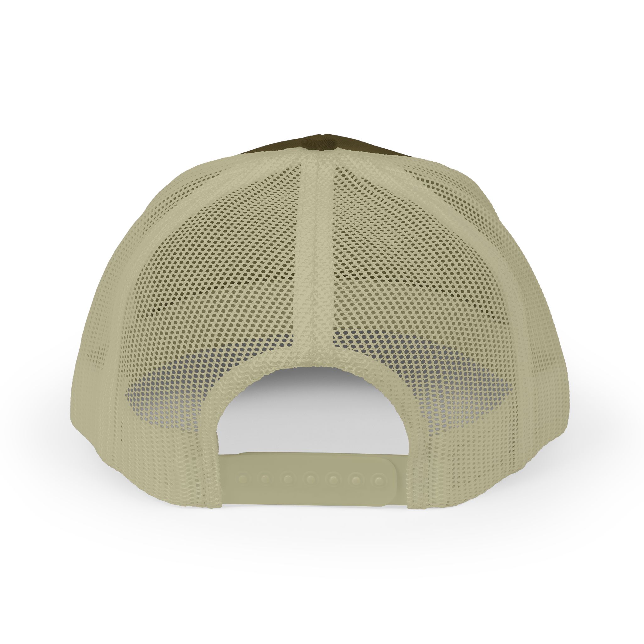 Trucker Cap in Khaki back view