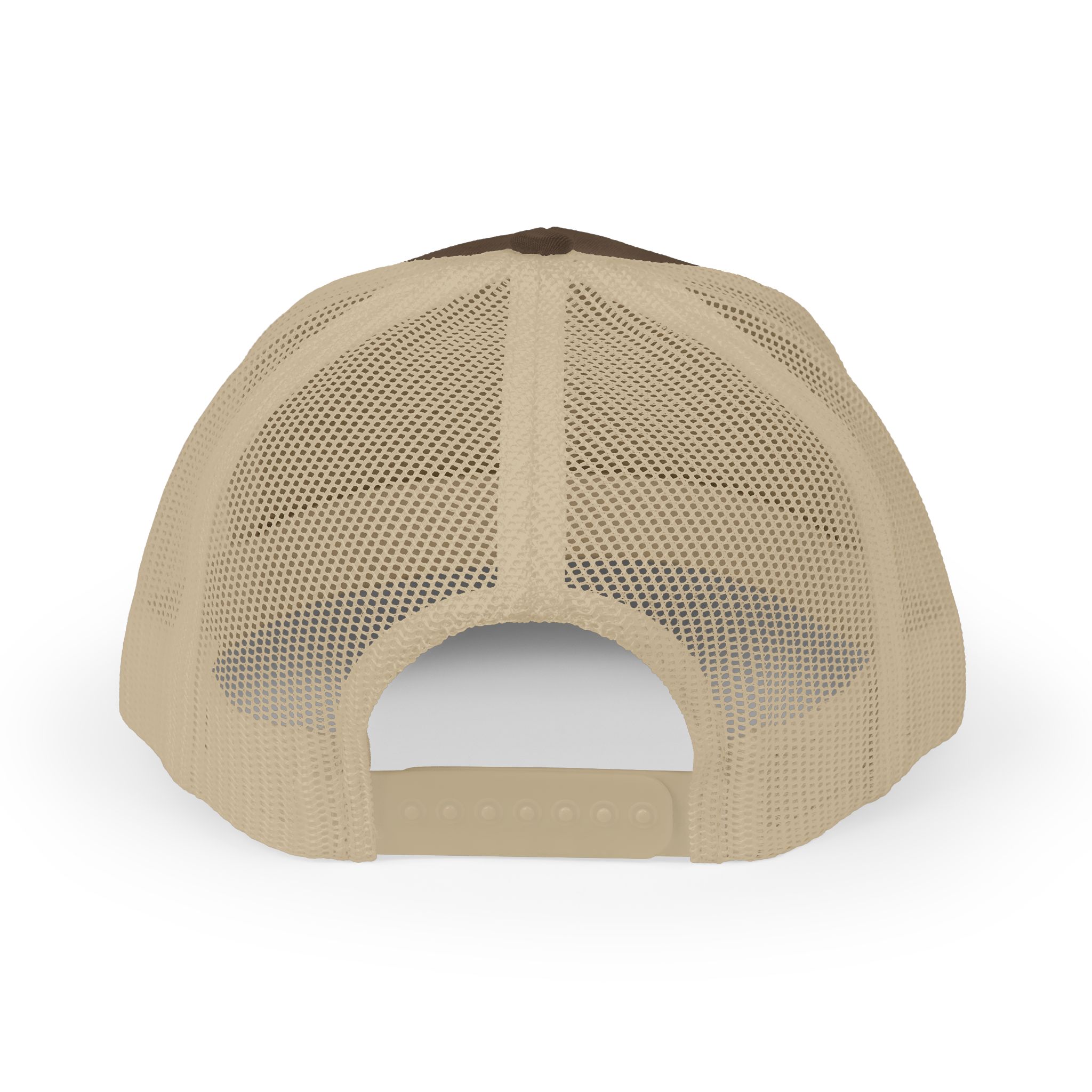 Trucker Cap rear view in Khaki